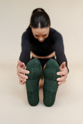 Classic Low Rise Grip Socks - Forest Green